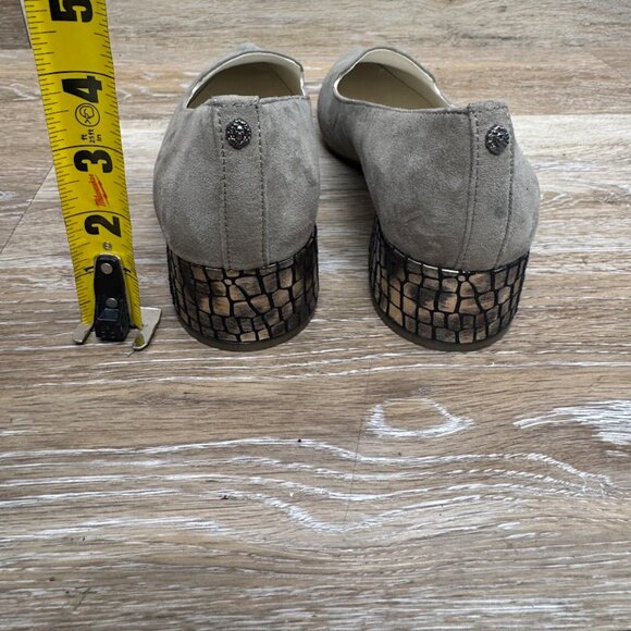 Anne Klein Kalonie Tan Textile Pointed Toe Low Heel Slip On Shoe Women's Size 7 - Picture 3 of 7